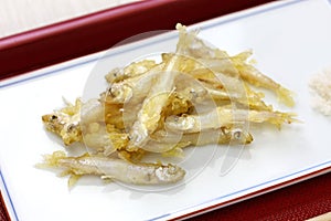 Crispy fried whitebait photo