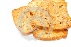 Crispy garlic bread