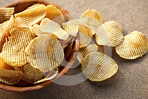 Crispy potato chips