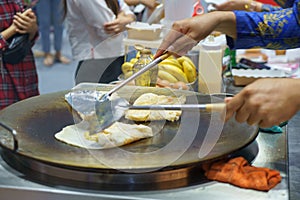 Crispy Roti Vendor at the Street Corner