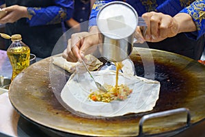 Crispy Roti Vendor at the Street Corner