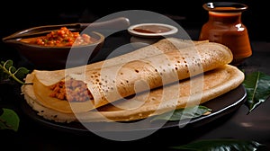 Crispy South Indian Dosa, Made with Generative AI