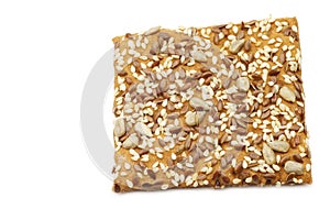 Crispy spelt cracker with mixed seeds