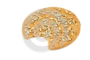 Crispy spelt crackers with sunflower seeds