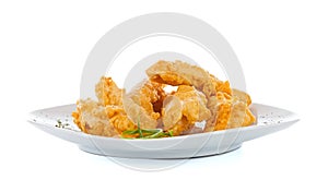 Crispy strips with bread crumbs