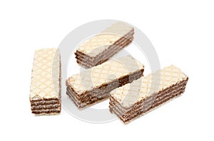 Crispy wafers with creamy hazelnut filling