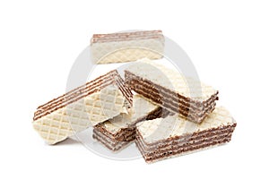 Crispy wafers with creamy hazelnut filling