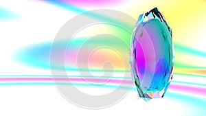 Cristal on abstract background photo