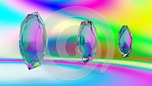 Cristal on abstract background photo