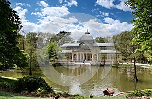 Cristal palace in the Retiro Park, Madrid