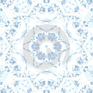 Cristal symmetry abstract design pattern. art seamless