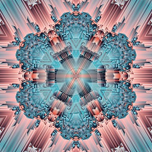 Cristal symmetry abstract design pattern. geometry