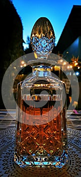 Cristal whiskey bottle