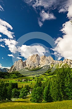 Cristallo mountain group near Cortina d'Ampezzo, Italy photo