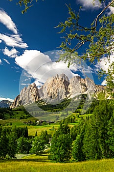 Cristallo mountain group near Cortina d'Ampezzo, Italy photo