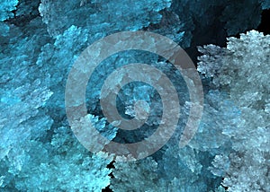 Cristals Ice, image render for design photo
