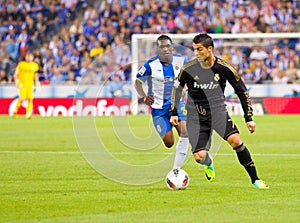 Cristiano Ronaldo in action