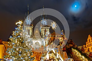 Cristmas Old Town square in Prague, Czech Republic