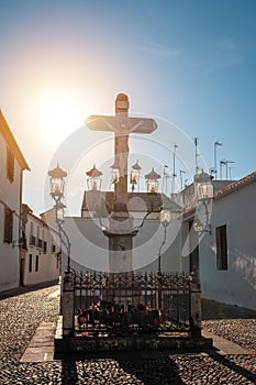 Cristo de los Faroles at Plaza de Capuchinos Square - Cordoba, Andalusia, Spain