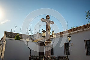 Cristo de los Faroles at Plaza de Capuchinos Square - Cordoba, Andalusia, Spain