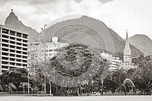Cristo Redentor Corcovado mountain Botafogo cityscape Rio de Janeiro Brazil