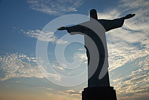 Christ the Redeemer (Cristo Redentor) statue. Corcovado hill. Rio de Janeiro, Brazil