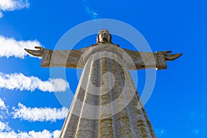 The Cristo Rei monument of Jesus Christ - Lisbon Portugal