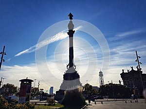 Cristobal Colon Statue.