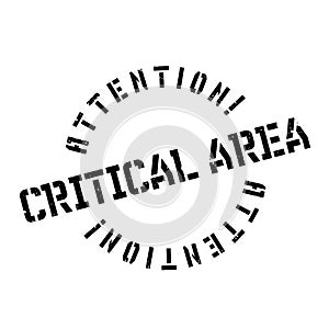 Critical Area rubber stamp