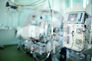 Critical care unit, unfocused background photo