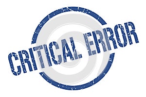 critical error stamp