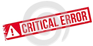 Critical error stamp