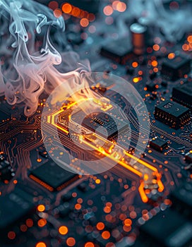 Critical Meltdown on a Glowing Circuit Board