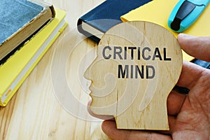 Critical mind sign on the head shape