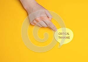Critical thinking concept