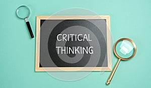 Critical thinking concept.