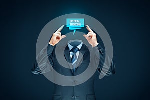 Critical thinking concept