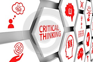 CRITICAL THINKING concept cell background