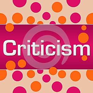 Criticism Pink Orange Dots Square