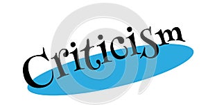 Criticism rubber stamp