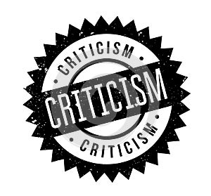 Criticism rubber stamp