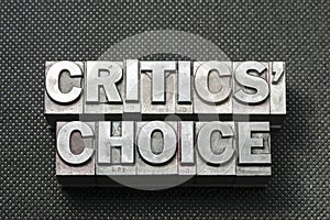 Critics choice bm