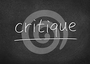 Critique