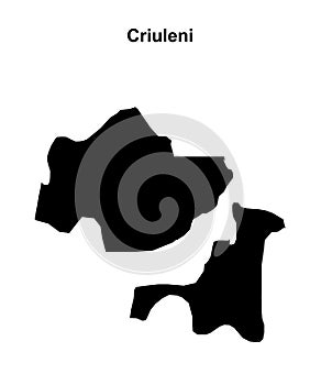 Criuleni outline map