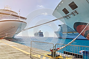 Criuse ships in pier