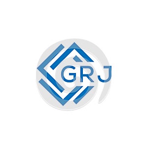 CRJ letter logo design on white background. CRJ creative circle letter logo concept. CRJ letter design