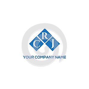 CRJ letter logo design on white background. CRJ creative initials letter logo concept. CRJ letter design