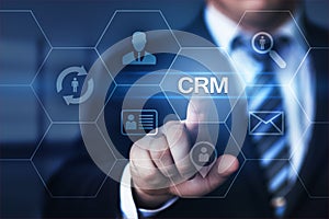 CRM Customer Relationship Management Business Internet Techology Concept