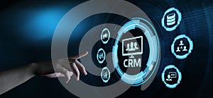 CRM Customer Relationship Management Business Internet Techology Concept