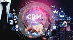 CRM Customer Relationship Management for business sales marketing system concept